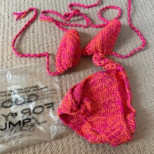 JMP the Label Pink Mirage Bikini size Small